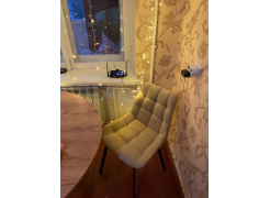 Стул на металлокаркасе Челси белый / латте фото покупателя 67