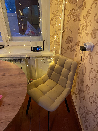 Стул на металлокаркасе Челси велюр коричневый / черный каркас фото покупателя 67