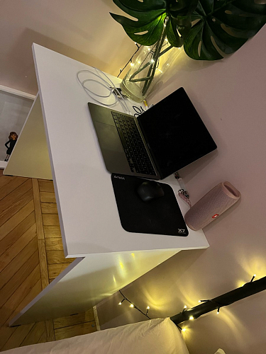 Стол письменный Kiwi белый  - Уцененный экземпляр фото покупателя 15