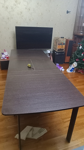 Стол обеденный раздвижной СтК7 дуб молочный фото покупателя 167