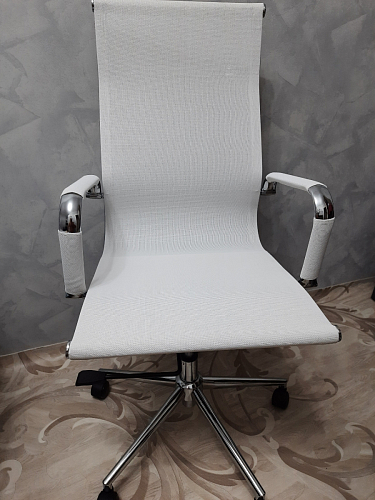 Компьютерное кресло Reus черная сетка / хром фото покупателя 39