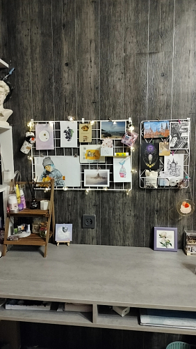 Письменный стол Леон Лофт дуб делано светлый / белый матовый фото покупателя 74