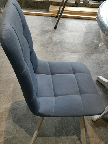 Стул на металлокаркасе Чилли светло-серый / белый каркас фото покупателя 684