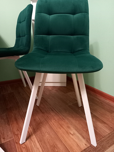 Стул на металлокаркасе Чилли зеленый / белый каркас фото покупателя 290