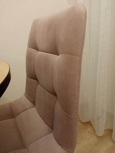 Стул на металлокаркасе Чилли синяя ткань / белый фото покупателя 671