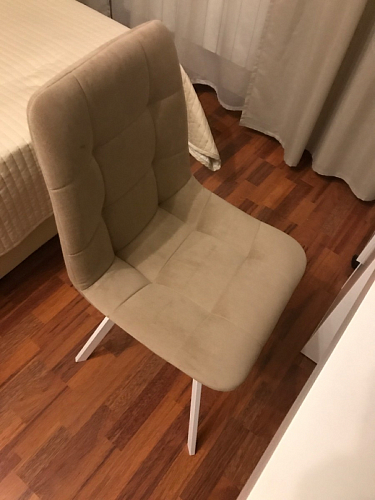 Стул на металлокаркасе Чилли синий / белый фото покупателя 832