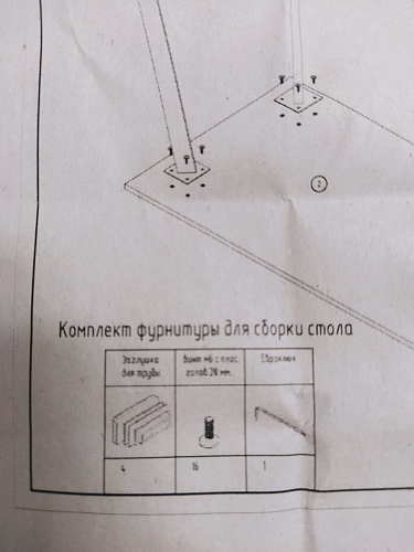 Стол Тринити Лофт 120 25 мм черный матовый / юта фото покупателя 232