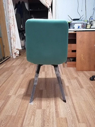 Стул на металлокаркасе Чилли К черный / зеленый фото покупателя 10