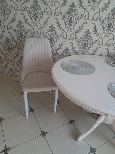 Стул на металлокаркасе Kora green / black фото покупателя 50