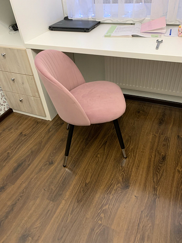 Стул на металлокаркасе Gabi 1 light purple / black фото покупателя 121