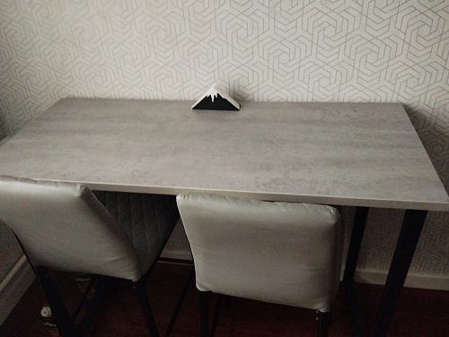 Барная стойка Дилан Лофт 120х40х90 бетон светлый фото покупателя 164