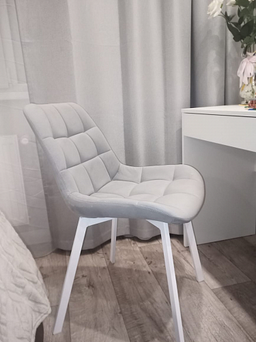 Стул на металлокаркасе Челси велюр коричневый / черный каркас фото покупателя 193