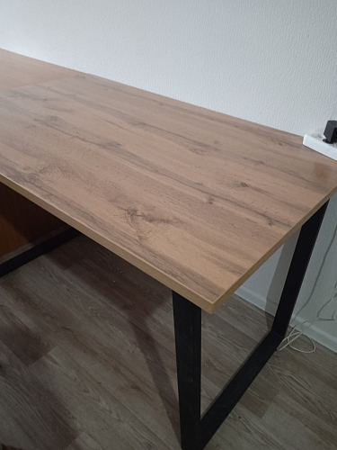 Деревянный стол Лота Лофт 140х80 дуб крафт табачный / черный матовый фото покупателя 674