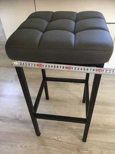 Барный стул Лофт ткань канди грей / черный матовый фото покупателя 302