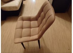 Стул на металлокаркасе Челси латте / черный фото покупателя 94