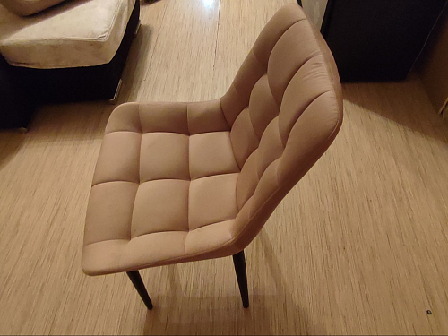 Стул на металлокаркасе Челси велюр коричневый / черный каркас фото покупателя 94