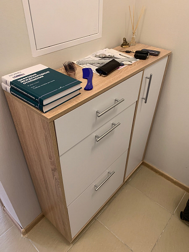 Обувница ТП-4 дуб сонома / белый  - Уцененный экземпляр фото покупателя 35