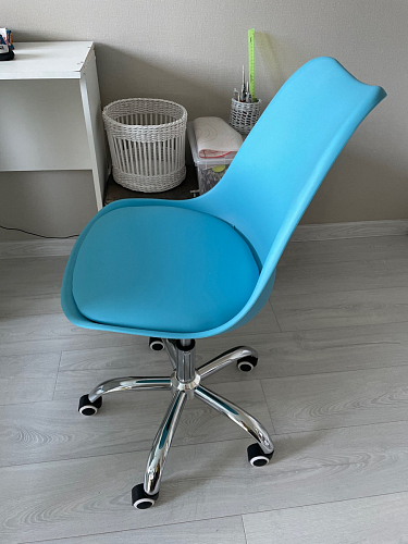 Компьютерное кресло Kolin с подушкой clear / white фото покупателя 264