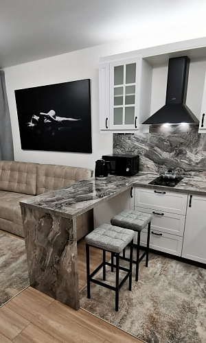 Барный стул Лофт микровелюр катания блэк / черный матовый фото покупателя 6