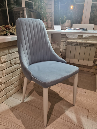 Стул на металлокаркасе Kora light blue / white фото покупателя 242