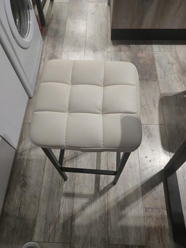 Барный стул Лофт микровелюр катания блэк / черный матовый фото покупателя 120