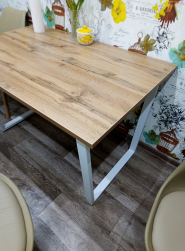 Стол Лота Лофт 140 25 мм черный матовый / бетон фото покупателя 77