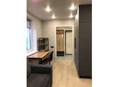 Письменный стол Леон Лофт дуб делано темный / черный матовый фото покупателя 195