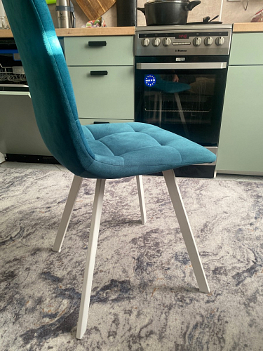 Стул на металлокаркасе Чилли синий / белый фото покупателя 1318