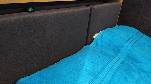 Двуспальная кровать Клауд 160х200 парящая дуб крафт золотой / антрацит фото покупателя 511