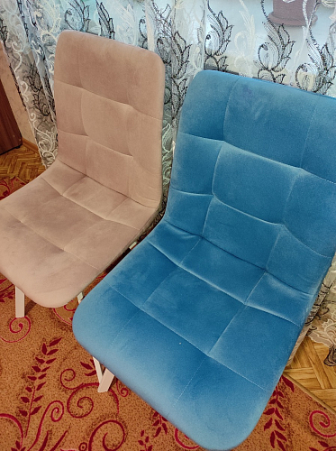 Стул на металлокаркасе Чилли К черный / зеленый фото покупателя 271