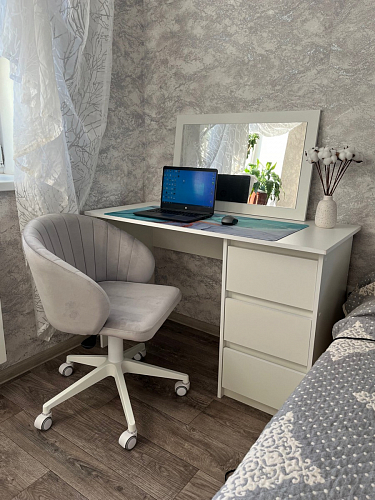 Компьютерное кресло Пард экокожа белый фото покупателя 98