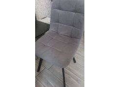 Стул на металлокаркасе Чилли синяя ткань / белый фото покупателя 488