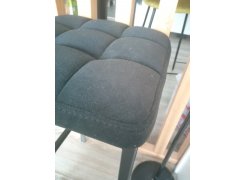 Барный стул Лофт кожзам темно-серый / черный матовый фото покупателя 198