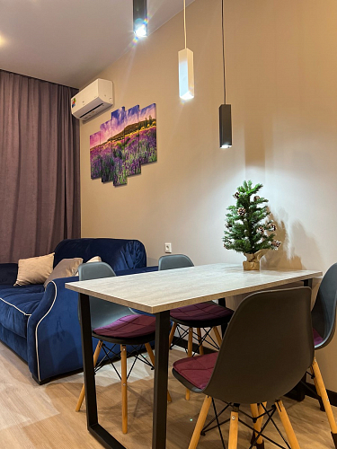 Стол Лота Лофт 140 25 мм черный матовый / бетон фото покупателя 815