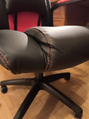 Компьютерное кресло Driver/Драйвер кожзам черный / серый фото покупателя 123