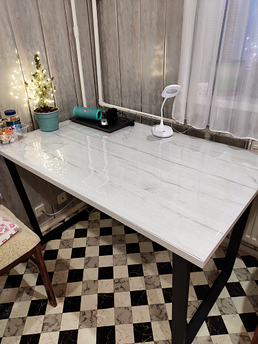 Деревянный стол Лота Лофт 120x75 дуб крафт табачный / черный матовый фото покупателя 1015