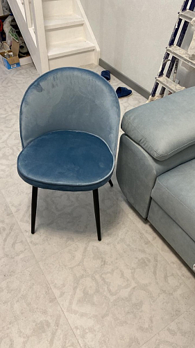 Стул на металлокаркасе Dodo blue фото покупателя 59