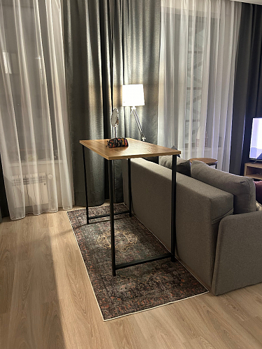 Барная стойка Дилан Лофт 120х60х90 бетон фото покупателя 89