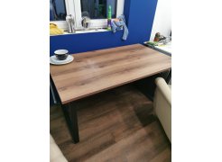 Стол Лота Лофт 140 25 мм черный матовый / бетон фото покупателя 338