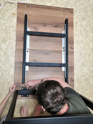 Деревянный стол Лота Лофт 120x75 дуб крафт табачный / черный матовый фото покупателя 637