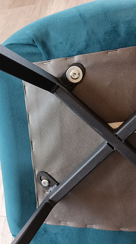 Стул на металлокаркасе Чилли К кирпичный / черный фото покупателя 255