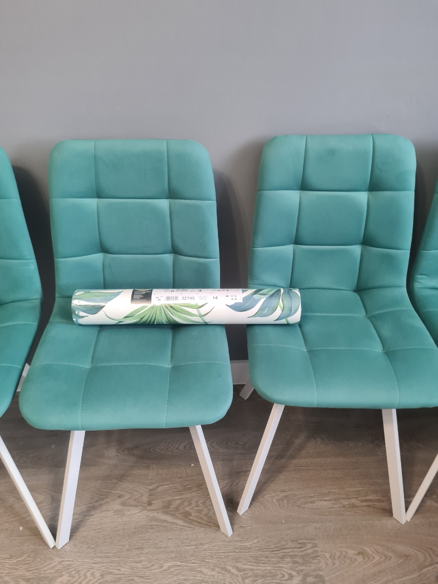 Стул на металлокаркасе Чилли зеленый / белый каркас фото покупателя 569