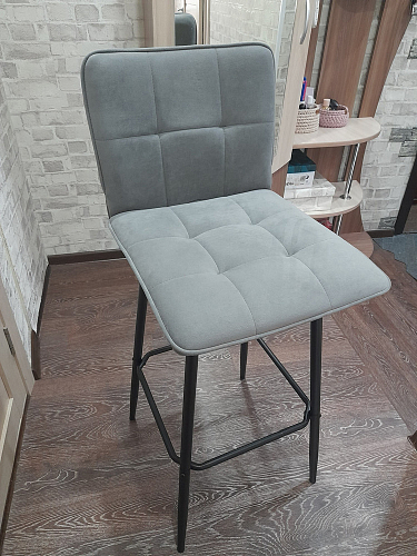 Барный стул Bari серый велюр фото покупателя 34