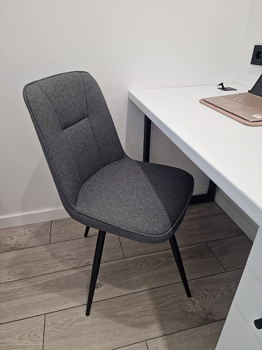 Стул на металлокаркасе Texas 1 поворотный бежевый / черный фото покупателя 4