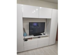 Готовая гостиная Румба белый / белый глянец  - Уцененный экземпляр фото покупателя 128