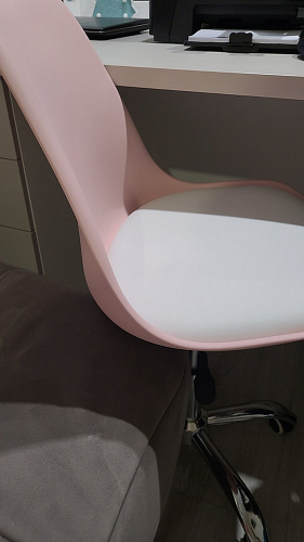 Компьютерное кресло Kolin pink / white фото покупателя 84