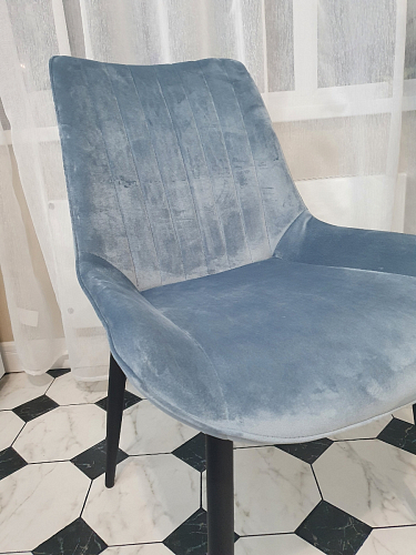 Стул на металлокаркасе Seda black / light gray фото покупателя 6