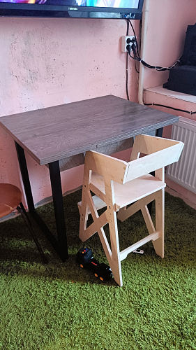 Стол Форли дуб велингтон / черный матовый фото покупателя 14