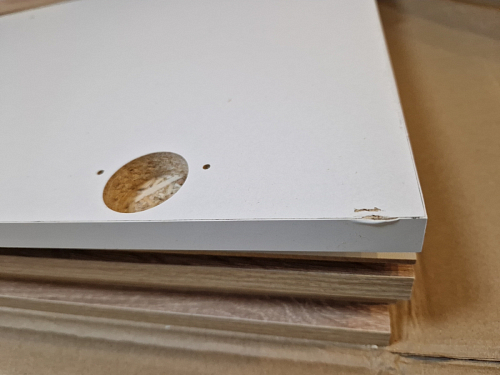 Стол компьютерный КСТ-16 бетон / белый фото покупателя 114