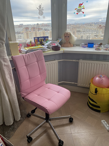 Компьютерное кресло Бюрократ CH-330M/velv86 голубой velvet 86 / крестовина металл фото покупателя 7